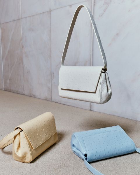 Ikon clutch - struisvogel