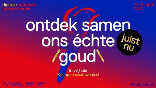 Maandag start de Nationale Museumweek (20-26 april) - in digitale vorm!