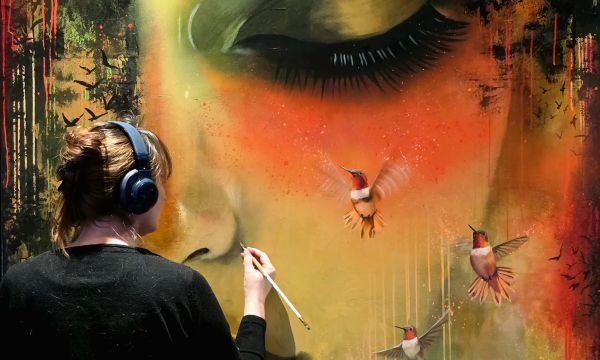 Schilderen op vol volume