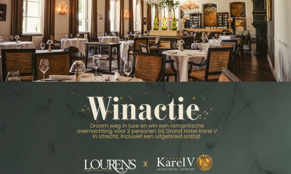 Win een luxe overnachting bij Grand Hotel Karel V in Utrecht